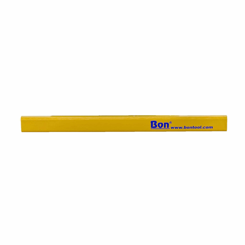 Bon Tool Carpenter Pencil - 72 Piece - Casing Color:Yellow - Lead Type:Medium Black Lead